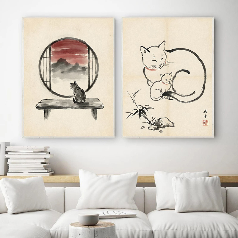 Japanische Katze beim Schlafen – Japanese Minimalism Lifestyle Bewertung und Preis